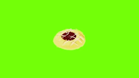 Raspberry biscuit icon animation Stock Footage 153606175
