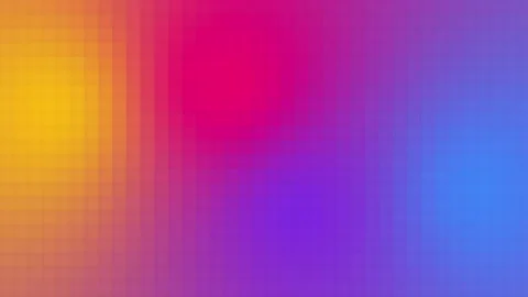 Raspberry, blue, yellow and purple pixelated gradient motion background loo.. Stock Footage 232350796