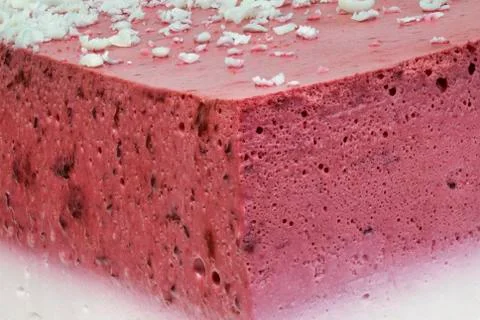 Raspberry Cake Corner Stock Photos