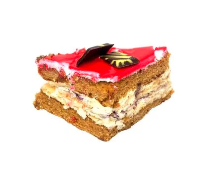 Raspberry cake Stock Photos