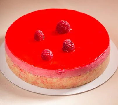 Raspberry cake Stock Photos