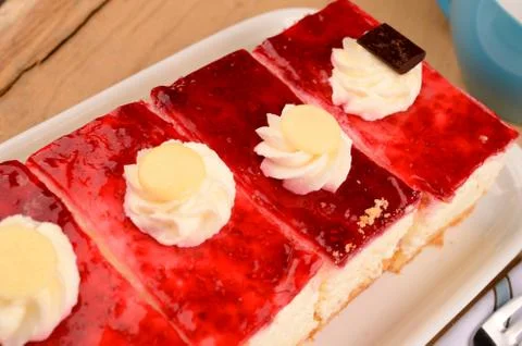 Raspberry cake Stock Photos