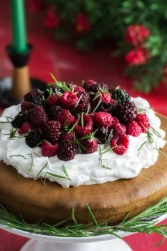 Raspberry cake Stock Photos