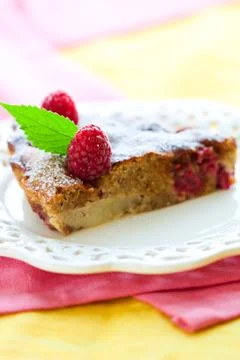Raspberry cake Stock Photos