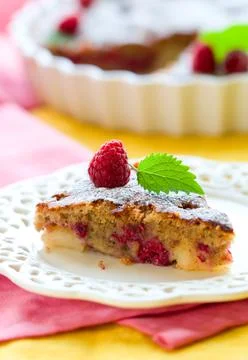 Raspberry cake Stock Photos
