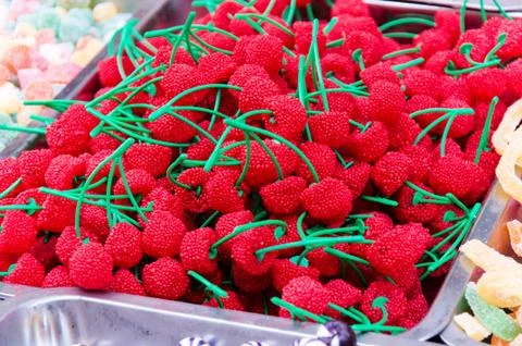 Raspberry candy 스톡 사진