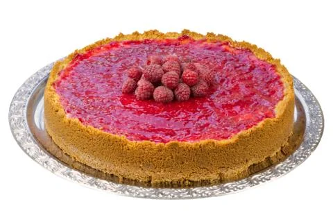 Raspberry cheesecake Stock Photos