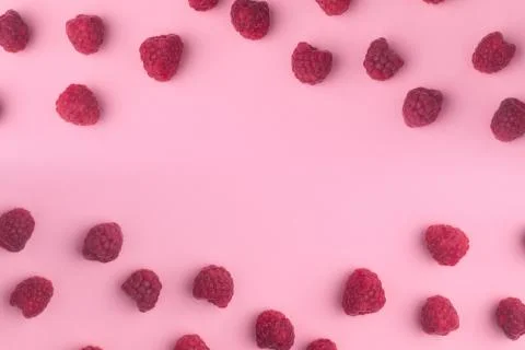 Raspberry with copy space 스톡 사진