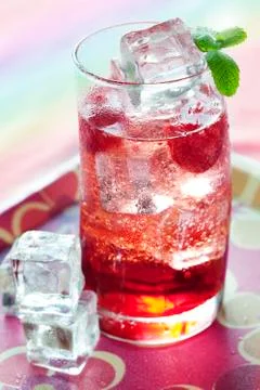 Raspberry drink Stock Photos
