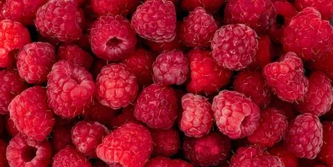 Raspberry fruit background Foto stock