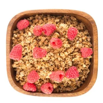 Raspberry Granola Stock Photos