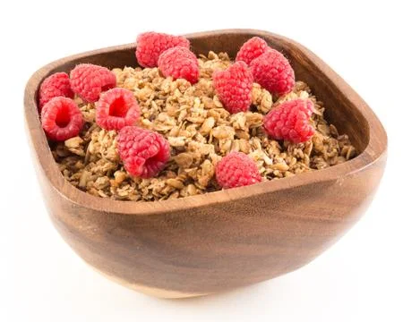 Raspberry Granola Stock Photos