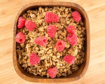 Raspberry Granola Stock Photos