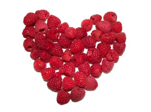 Raspberry Heart Stock Photos