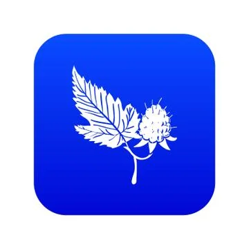 Raspberry icon blue vector Illustrazione stock