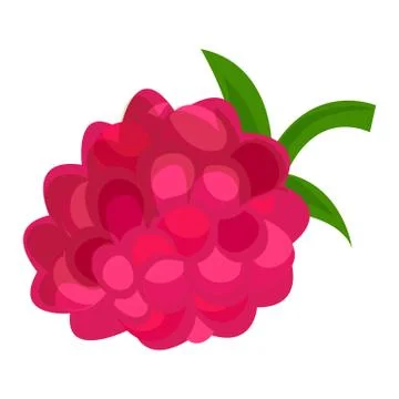 Raspberry icon, cartoon style Stock Illustration