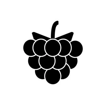 Raspberry icon element of fruit icon for mobile concept and web apps. Thin li Illustrazione stock