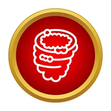 Raspberry icon showing fresh berry fruit design Stock Illustration