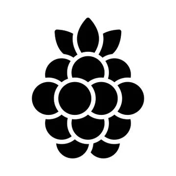 Raspberry icon, Thanksgiving related vector Stock Illustration