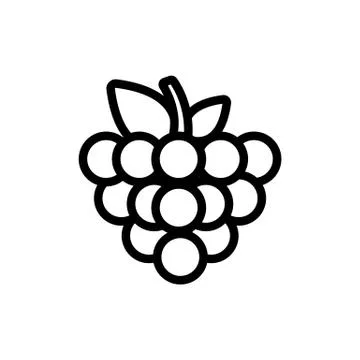Raspberry icon vector. Isolated contour symbol illustration 스톡 일러스트