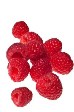 Raspberry isolated Stock Photos