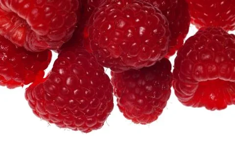 Raspberry isolated Stock Photos