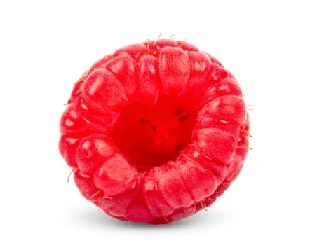 Raspberry isolated on white background. full depth of field Stock Photos
