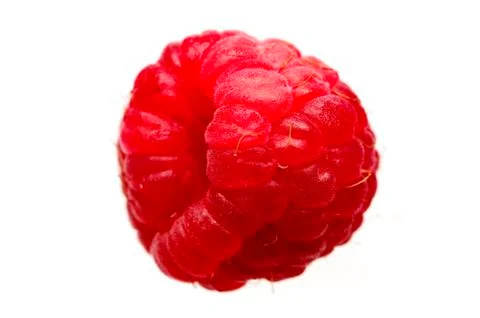 Raspberry isolated on a white background Stock Photos