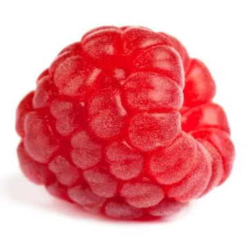 Raspberry isolated on white background Stock Photos