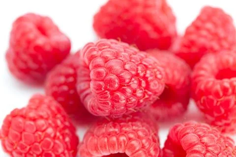 Raspberry isolated on white Stock-Fotos