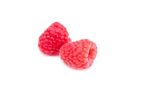 Raspberry isolated on white Stock-Fotos
