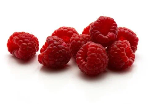 Raspberry isolated on white Stock Photos