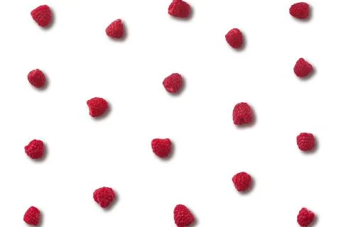 Raspberry isolated on white Foto stock