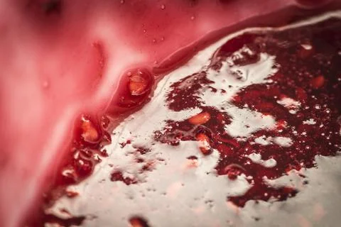 Raspberry jam closeup Stock Photos