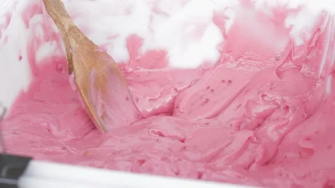 Raspberry jam with honey syrup ingredient sweet organic dessert Vídeo Stock 139142170