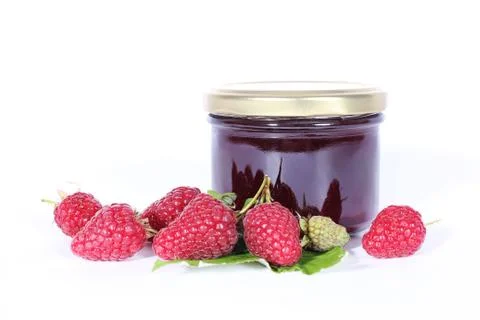 Raspberry jam Stock Photos