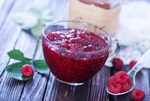 Raspberry jam Stock Photos