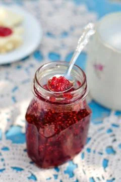 Raspberry Jam Stock Photos