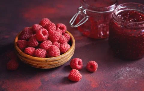 Raspberry Jam Stock Photos