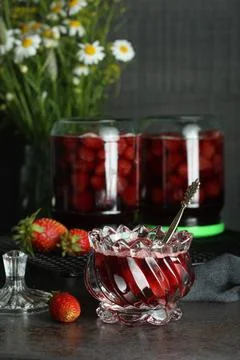 Raspberry jam Stock Photos