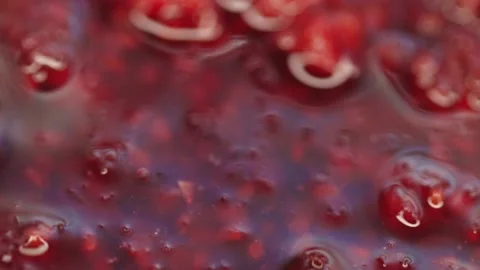 Raspberry jam rotates in a circle. High quality 4k footage Stock Footage 219937927
