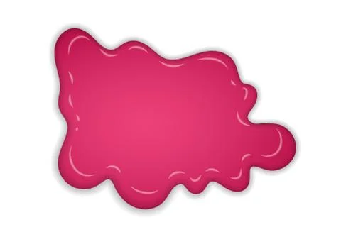 Raspberry jam. Sweet raspberries splash isolated white background. Fruit stra Stock Illustration