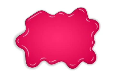Raspberry jam. Sweet raspberries splash isolated white background. Fruit stra Stock Illustration