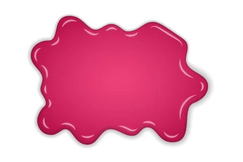 Raspberry jam. Sweet raspberries splash isolated white background. Fruit stra Stock Illustration