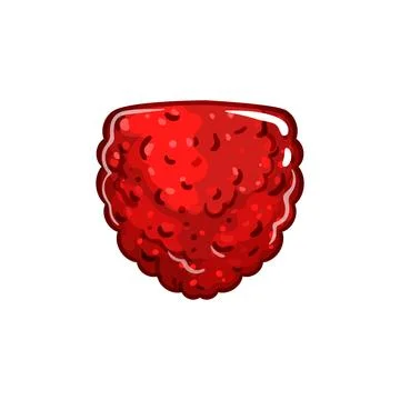 Raspberry jelly candy cartoon vector illustration 스톡 일러스트