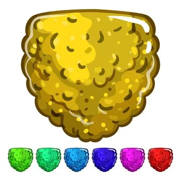 Raspberry jelly candy cartoon vector graphic Stock Illustration