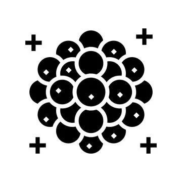 Raspberry jelly candy gummy glyph icon vector illustration Illustrazione stock