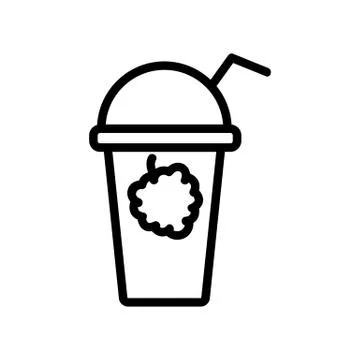 Raspberry juice icon vector. Isolated contour symbol illustration Stock Illustration