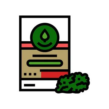 Raspberry leaf tea color icon vector illustration Stock Illustration