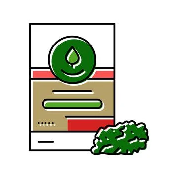 Raspberry leaf tea color icon vector illustration Stock Illustration